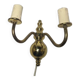 Two-armed wall lamp, Sweden, 1970s