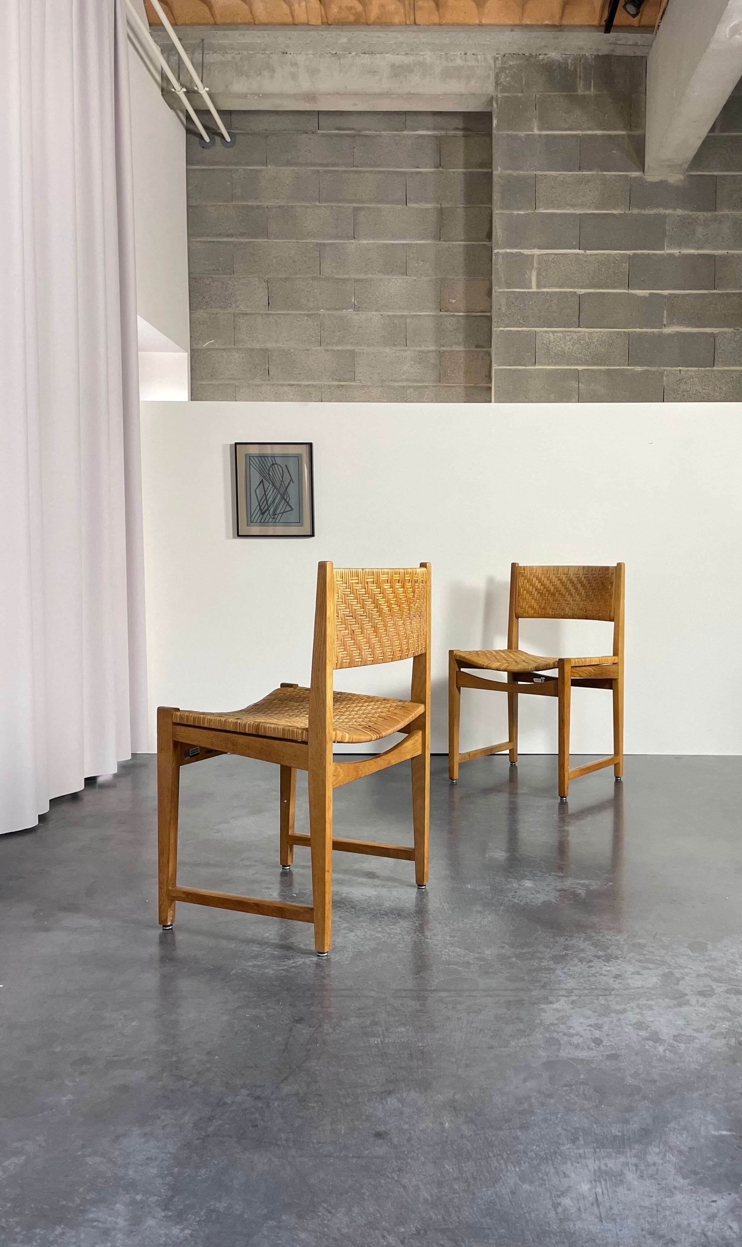 Set of four Danish dining chairs by Hvidt & Molgaard