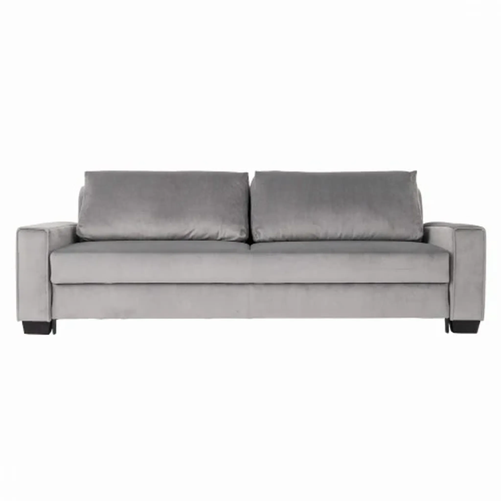 Sofa REJKIAVIK silver velour, Scandinavian design