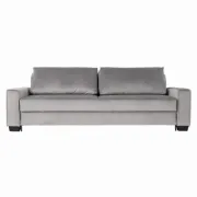 Sofa REJKIAVIK silver velour, Scandinavian design