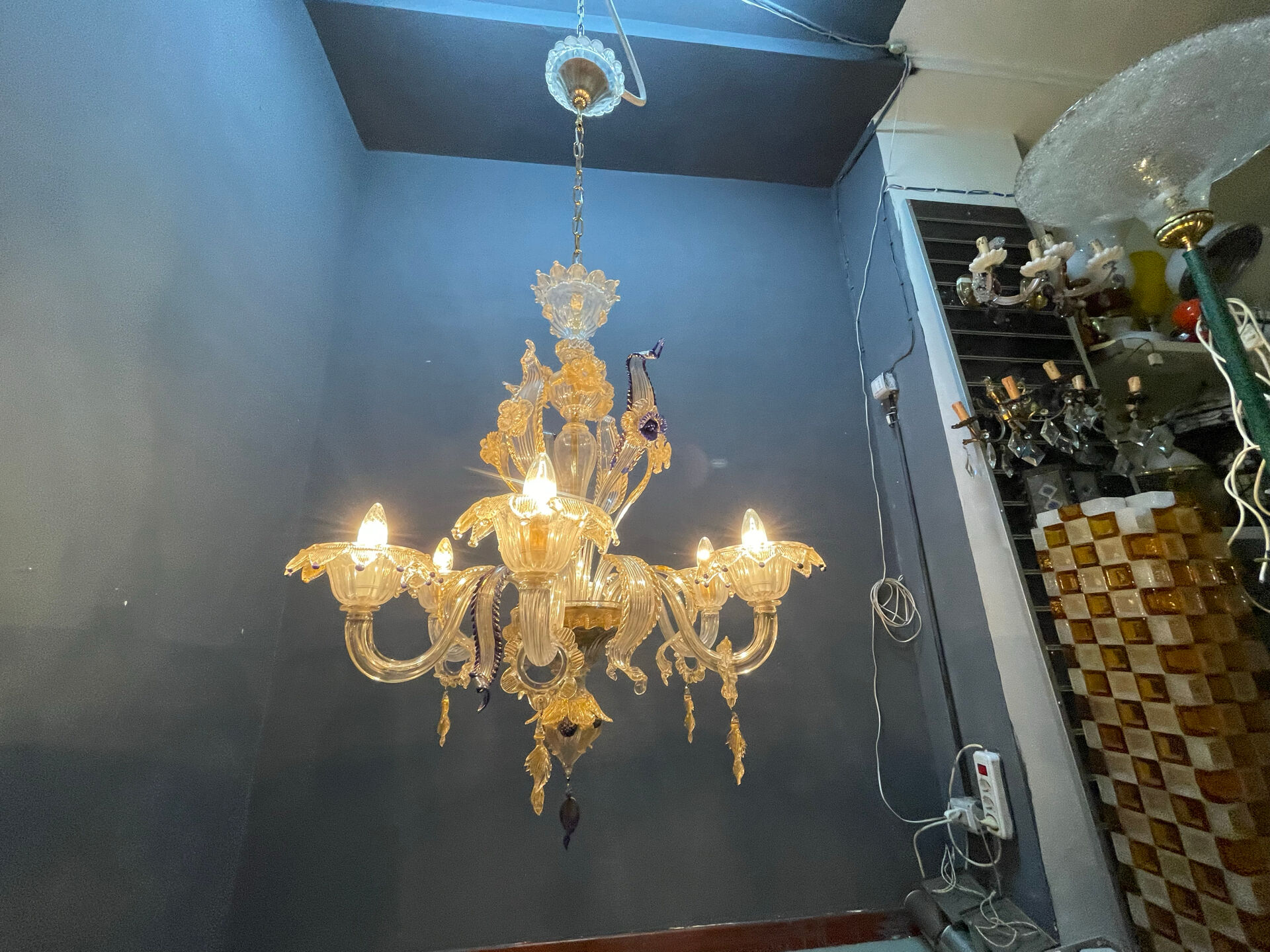 Venetian Murano Glass Chandelier 1960’s 