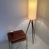 Scandinavian tripod floor lamp in teak