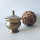 Brass and mother-of-pearl box