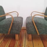 H 237 Armchairs by J. Halabala for Up Závody, Czechoslovakia, 1960s, Set of 2