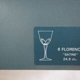 Crystal water glasses in their cabinets - JG Durand, collection florence « satine » 24,5 cl