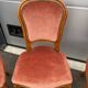 6 chairs Louis XV red style