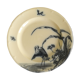 Plat Longwy décor japonais fin XIXème