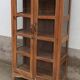 Old wooden cabinet display case with two doors
