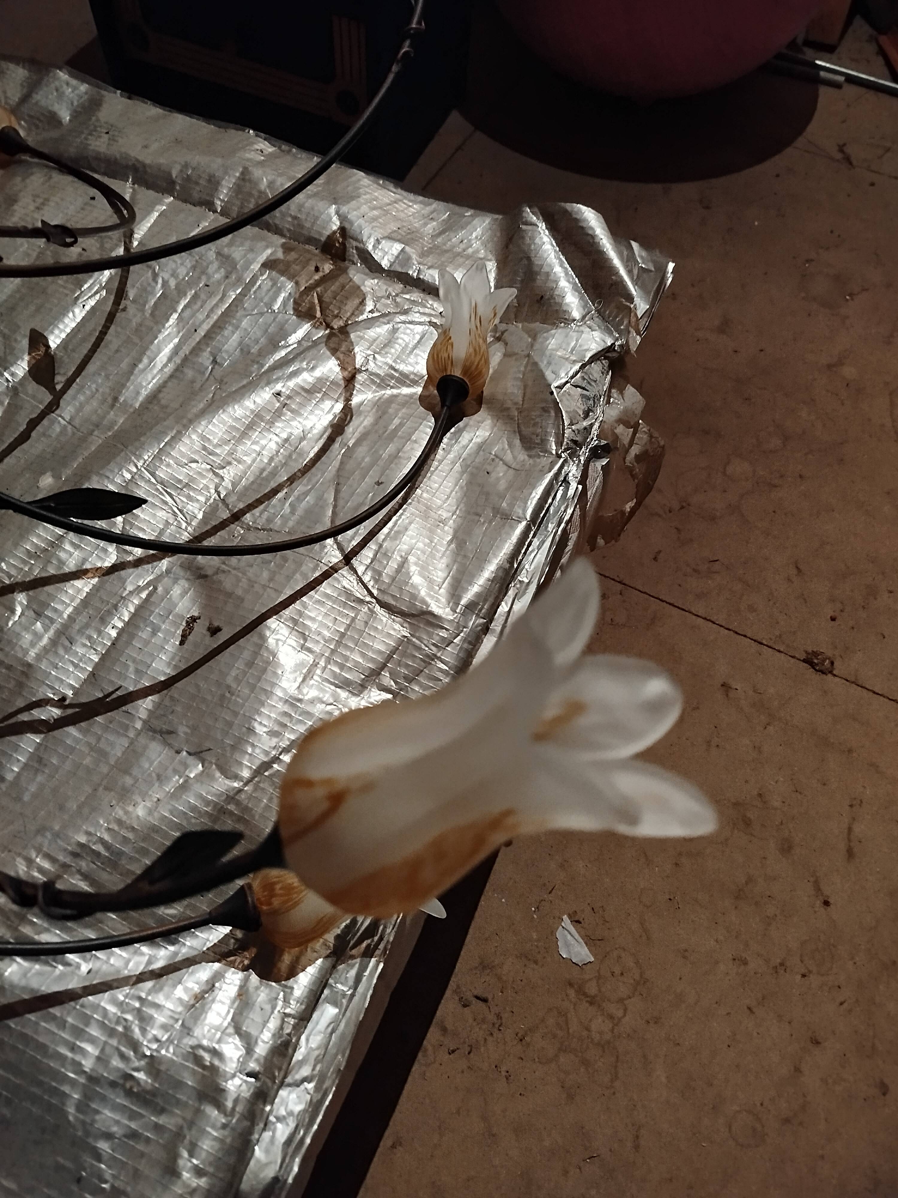 Wrought iron chandelier