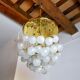 Chandelier waterfall Murano Mazzega, murano crystals " pommes ", Italy, 1970