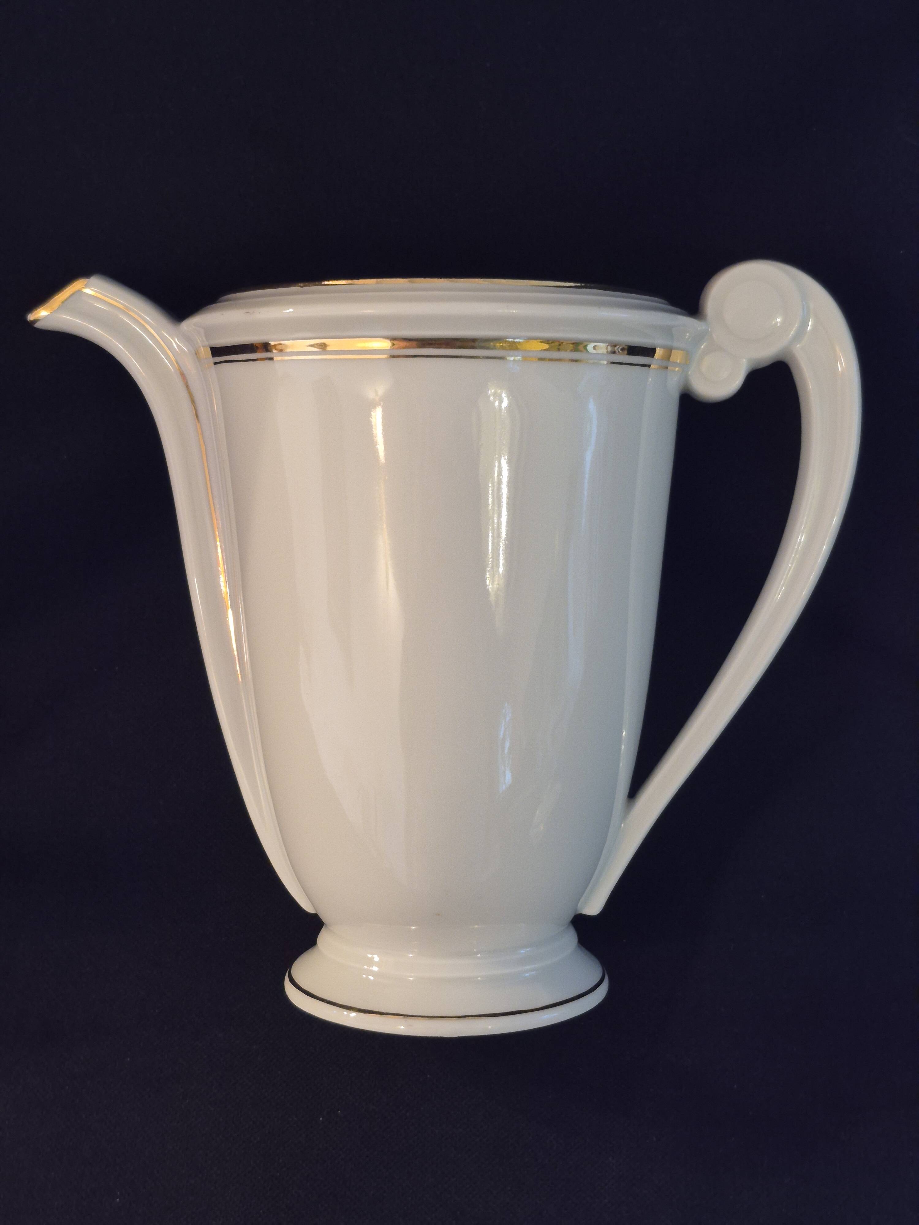 Teapot coffee pot jug Limoges Charles Ahrenfeldt A480