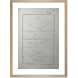 Old drawing - study of geometry - Ecole Royale Polytechnique 1824