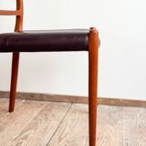 Ensemble de 6 chaises modèle 82 en teck par Niels O. Møller, Danemark