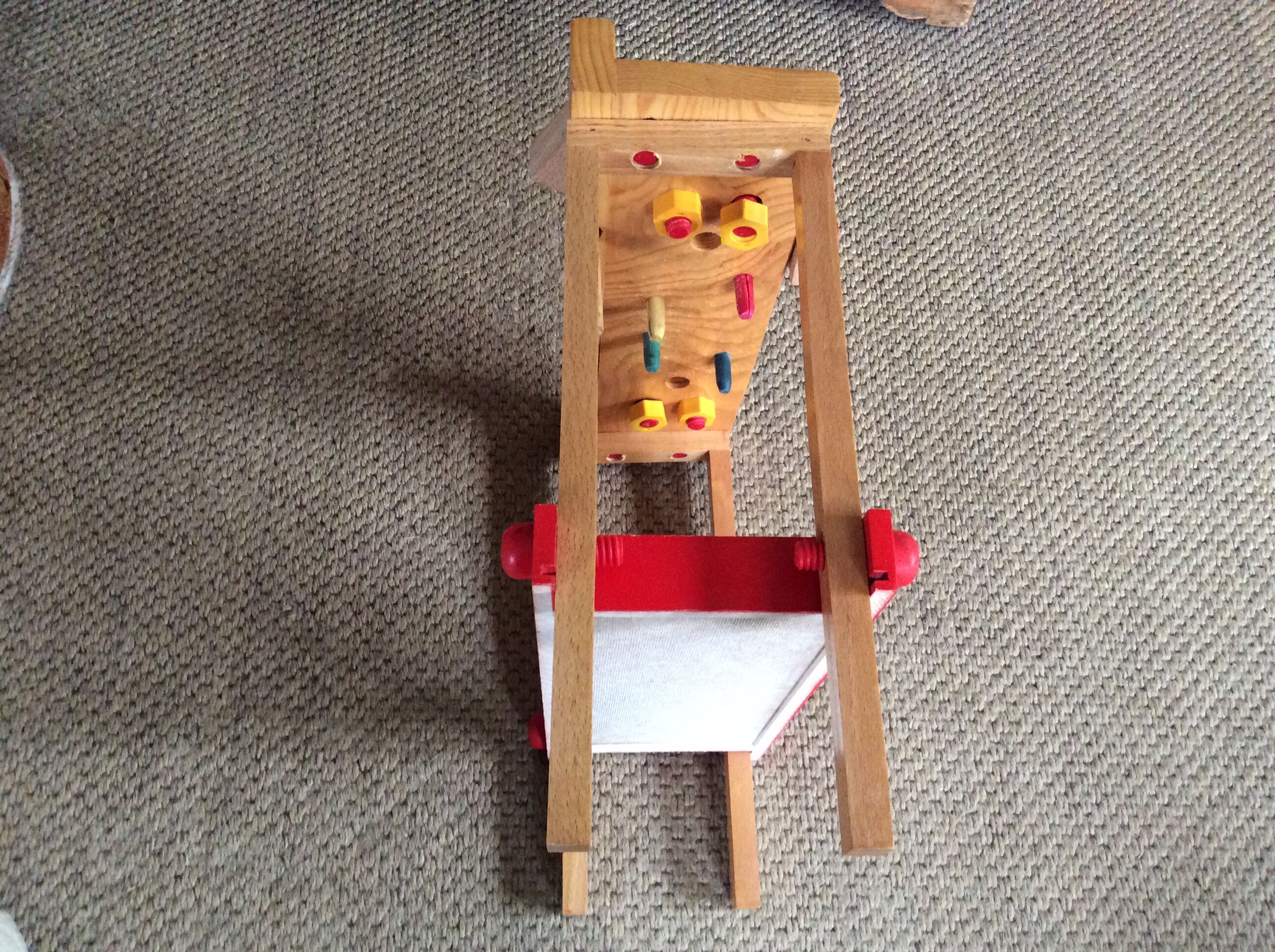 Child wooden workbench