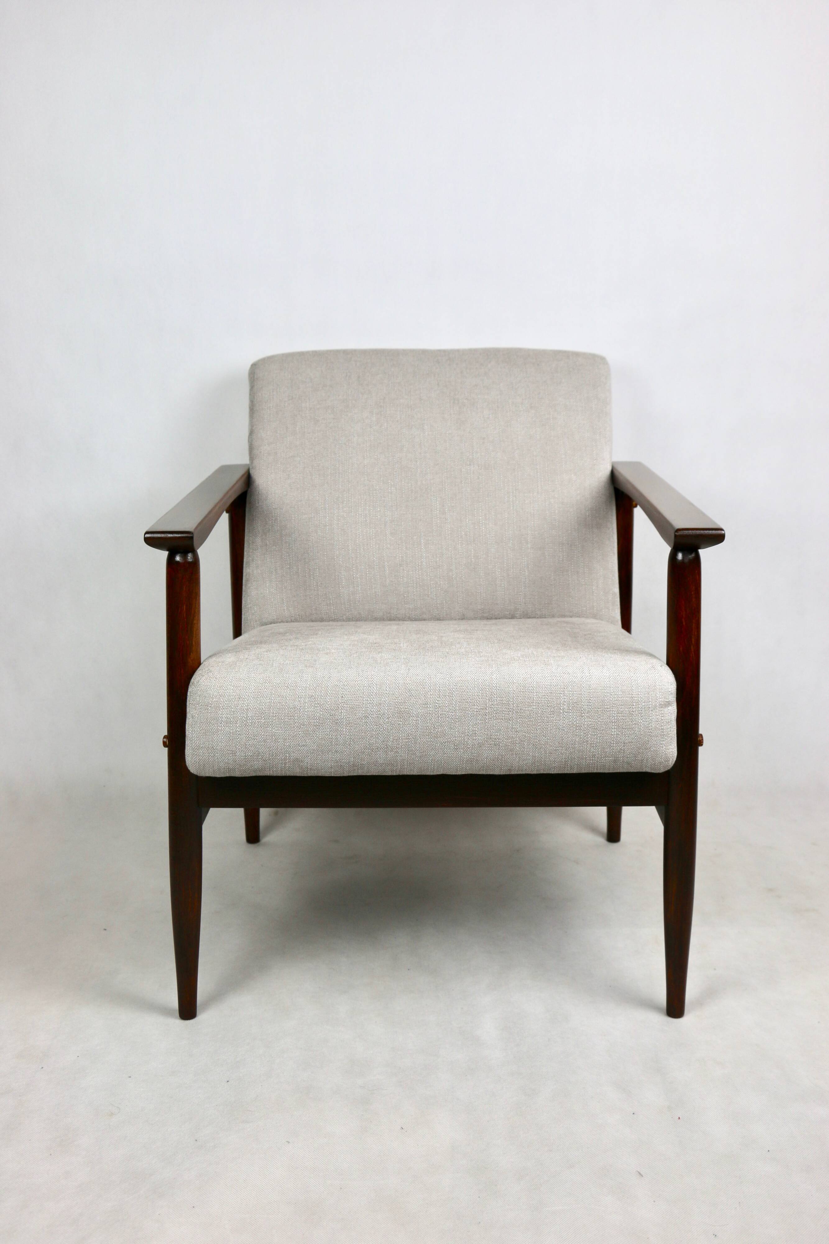 Vintage Light Grey Easy Chair, 1970s