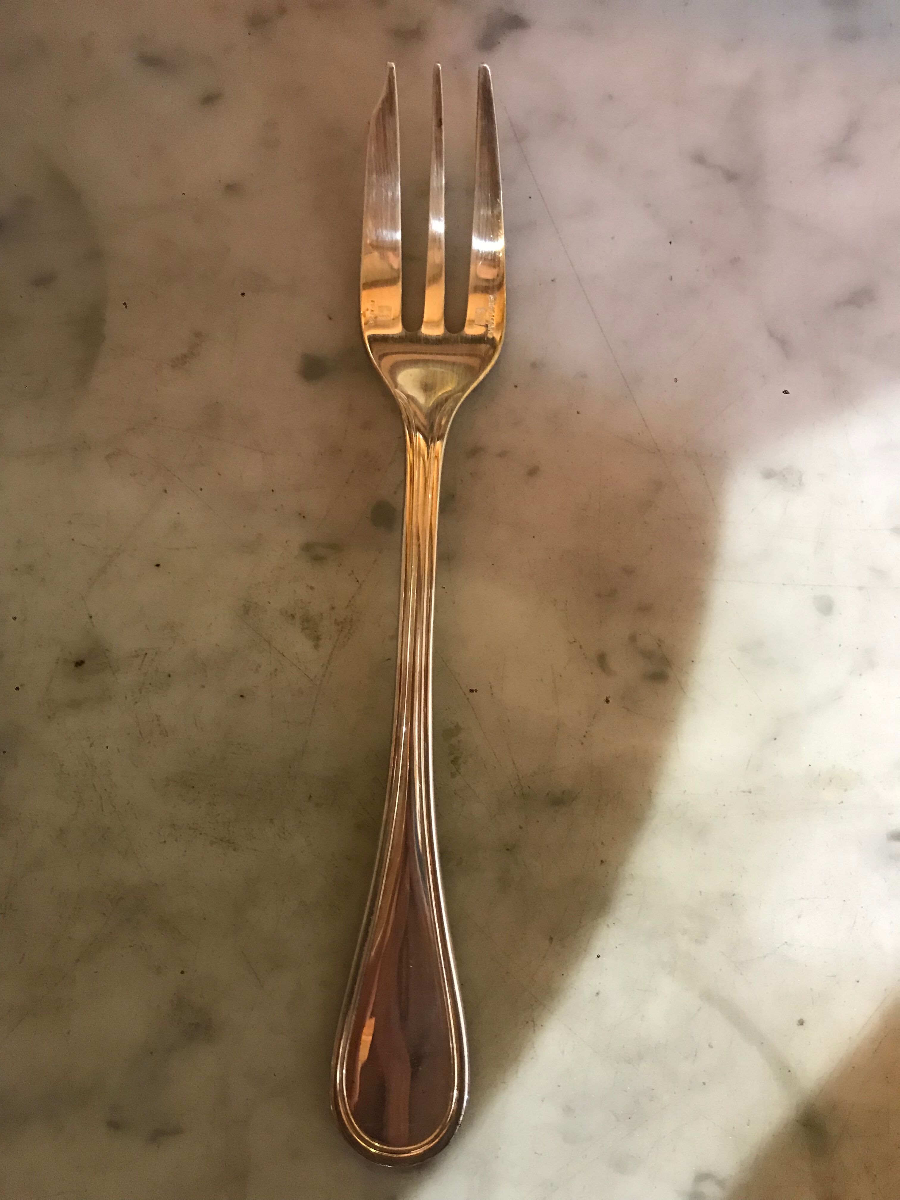 Set Christofle silver metal