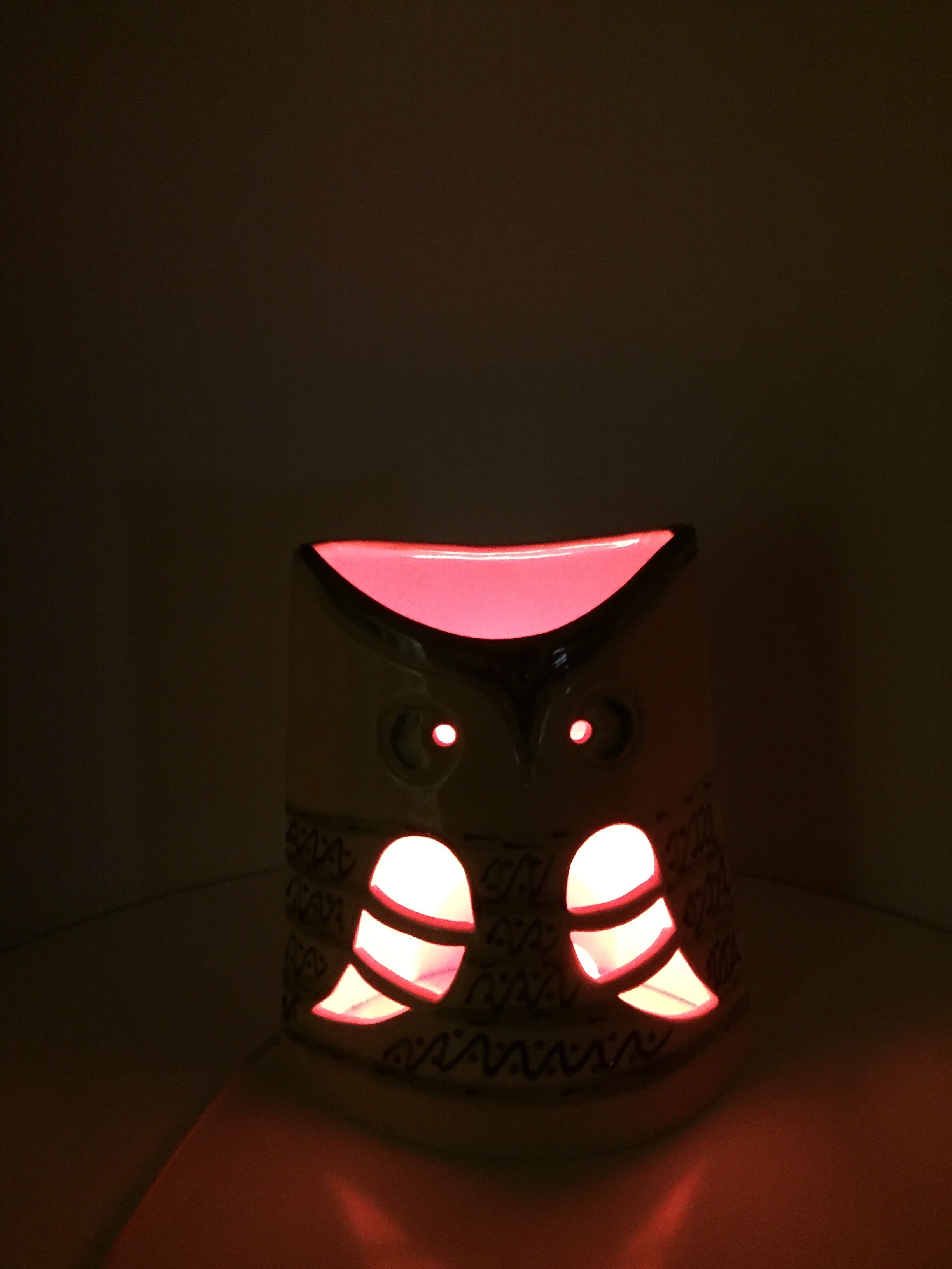 Lamp owl, Les Grottes Dieulefit, year 1970