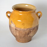 Pot vernissé jaune