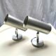 Pair of lamps appliques pipe design 70s