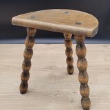 Stool tripod feet balls patina