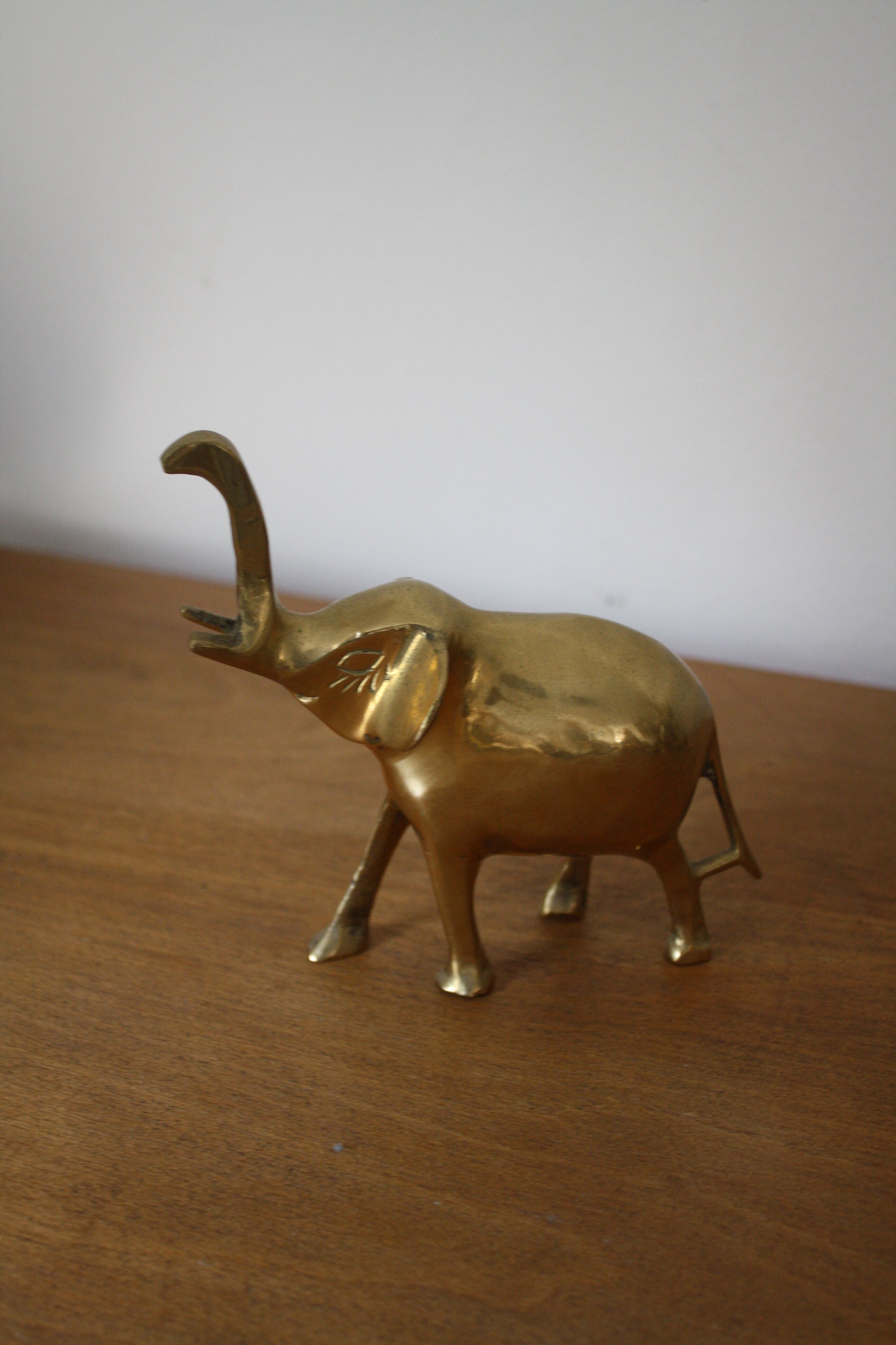 Vintage brass elephant