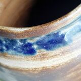 Glazed stoneware vase signed