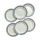 6 flat plates iron earth salins
