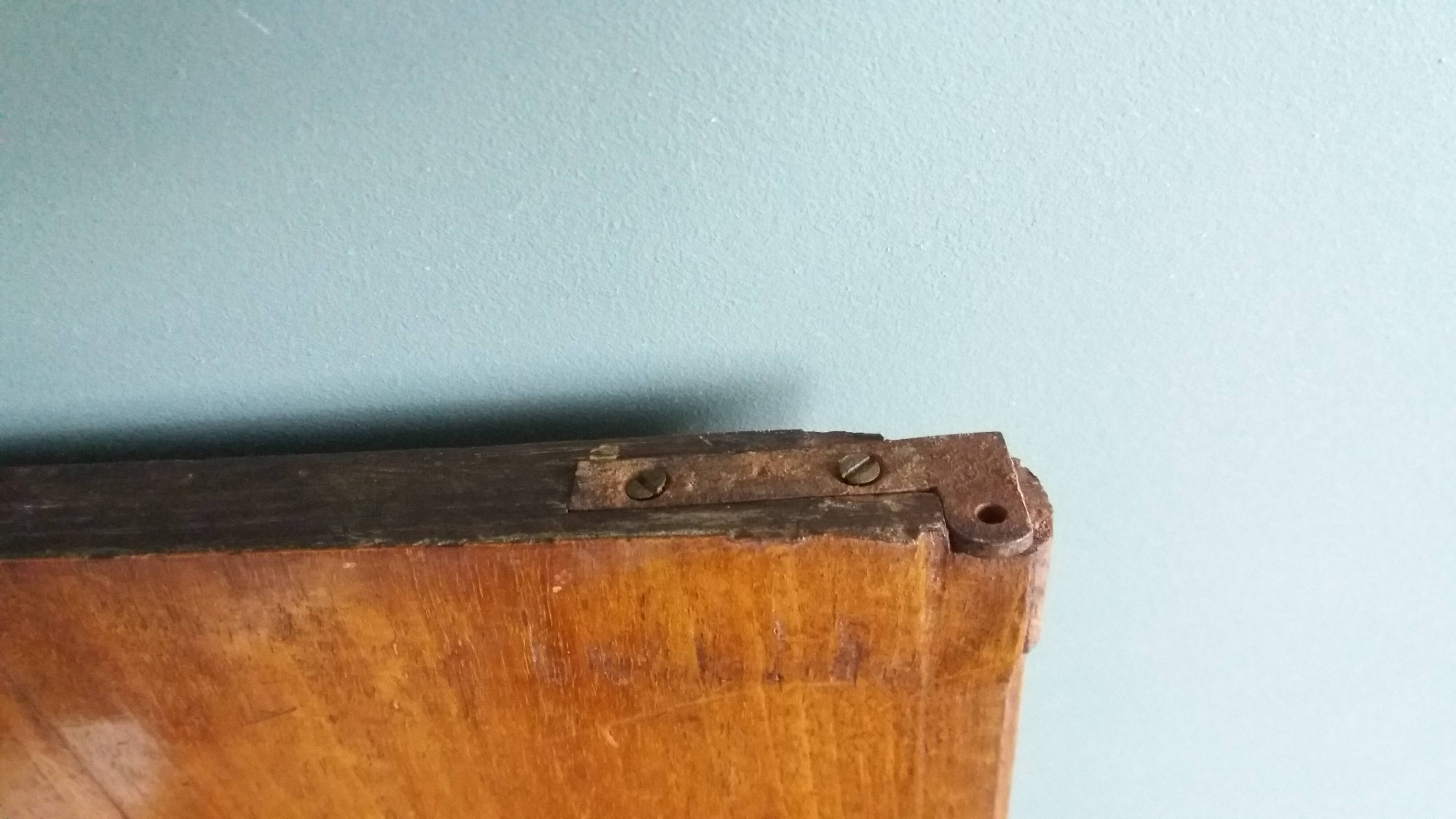 Old door with a bronze handle