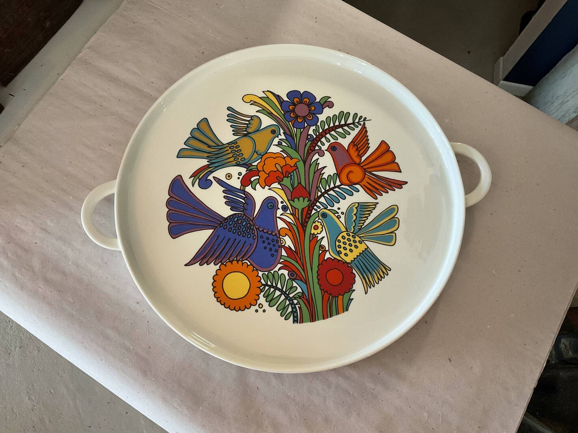 Plat à tarte model Acapulco Villeroy et boch.circa 60