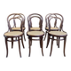 Suite de 6 chaises bistrot en cannage Thonet restaurées