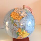 Globe in cardboard Girard and Barrere / vintage years 50-60