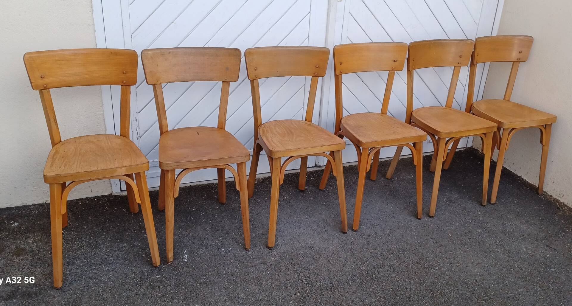 Lot de 6 chaises bistrot Baumann