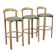 Set of 3 postmodern bar stools by Casala, Germany, 1980s