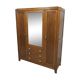 Mid-century armoire with large mirror, wardrobe and chest of drawers