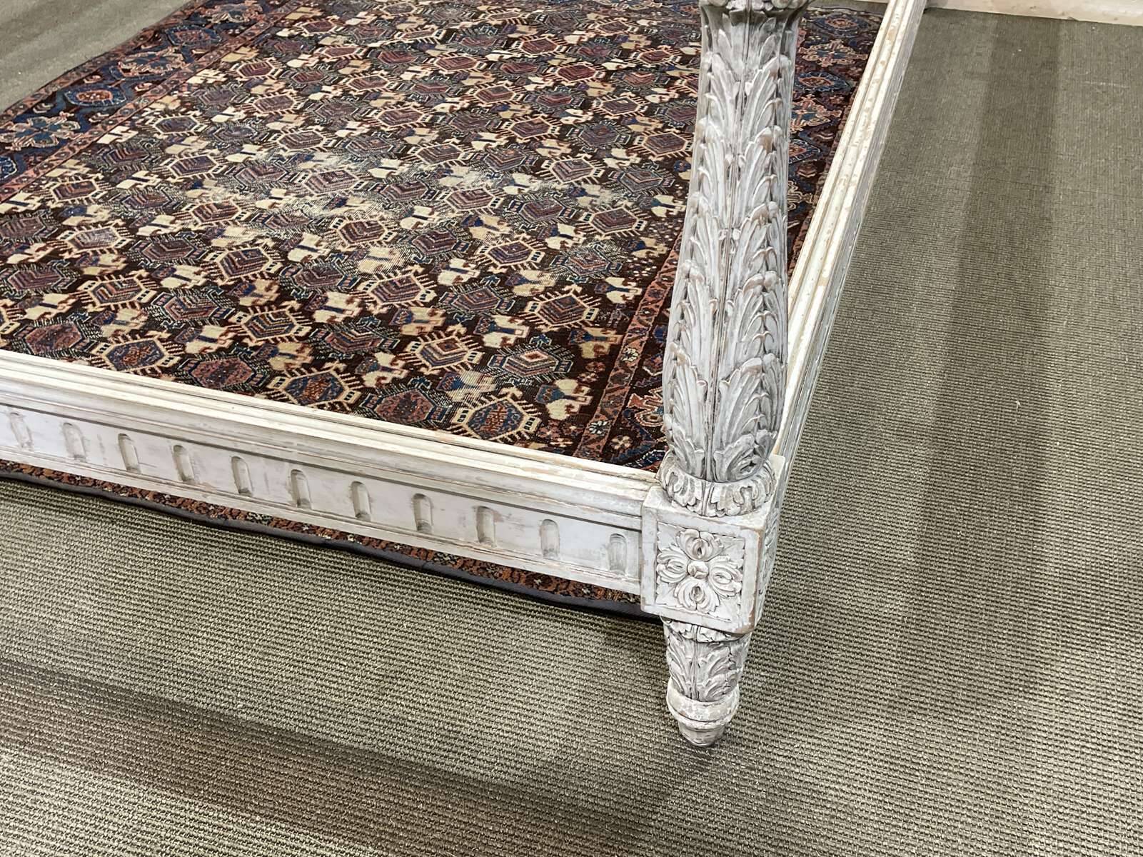 Louis XVI beech bed known as "à la Balleroy", early 20th century