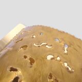 Applique brutaliste en laiton perforé Borens
