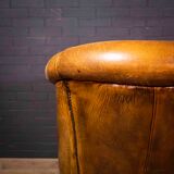 Vintage armchair cuir de mouton