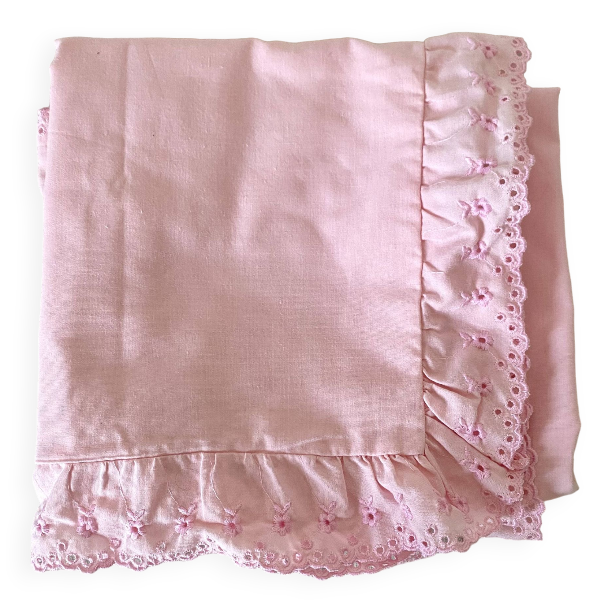 Pair of pillowcases with embroidery