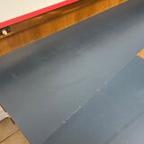 Vintage teak and formica bar with stool