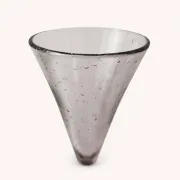 Duo de flûtes à champagne en verre de Biot