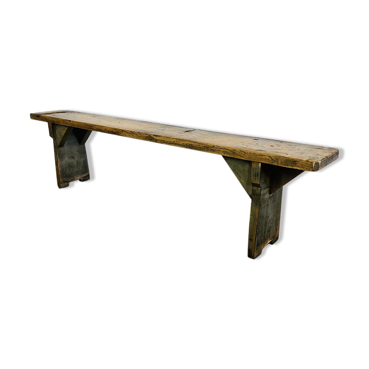 Authentic wooden bench from the Czech Republic