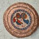Round art deco cushion