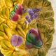 Vintage Sarreguemines majolica oval dish