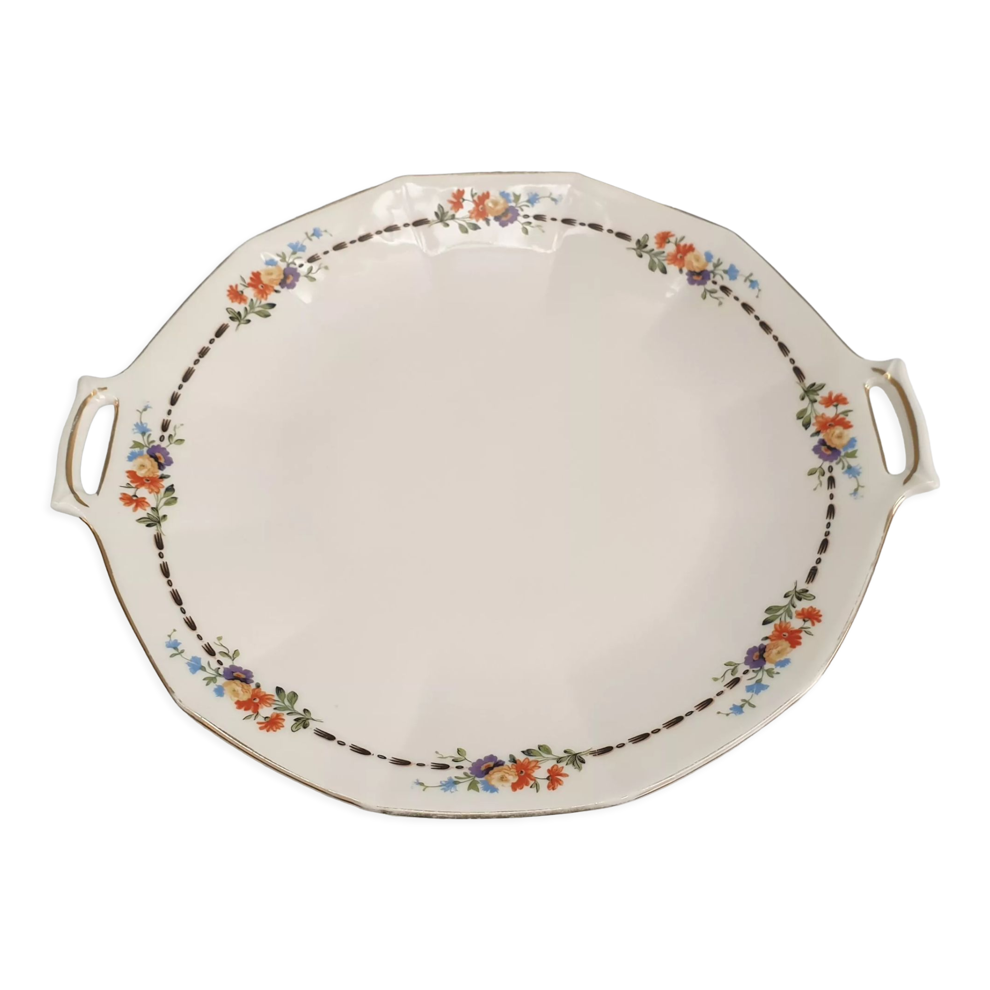 Porcelain cake dish from limoges haviland