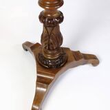 Anitque Side/Sewing Table On Column Made In Mahogany From 1890s