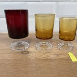 Set of 4 Luminarc Sweden Amber white wine glasses