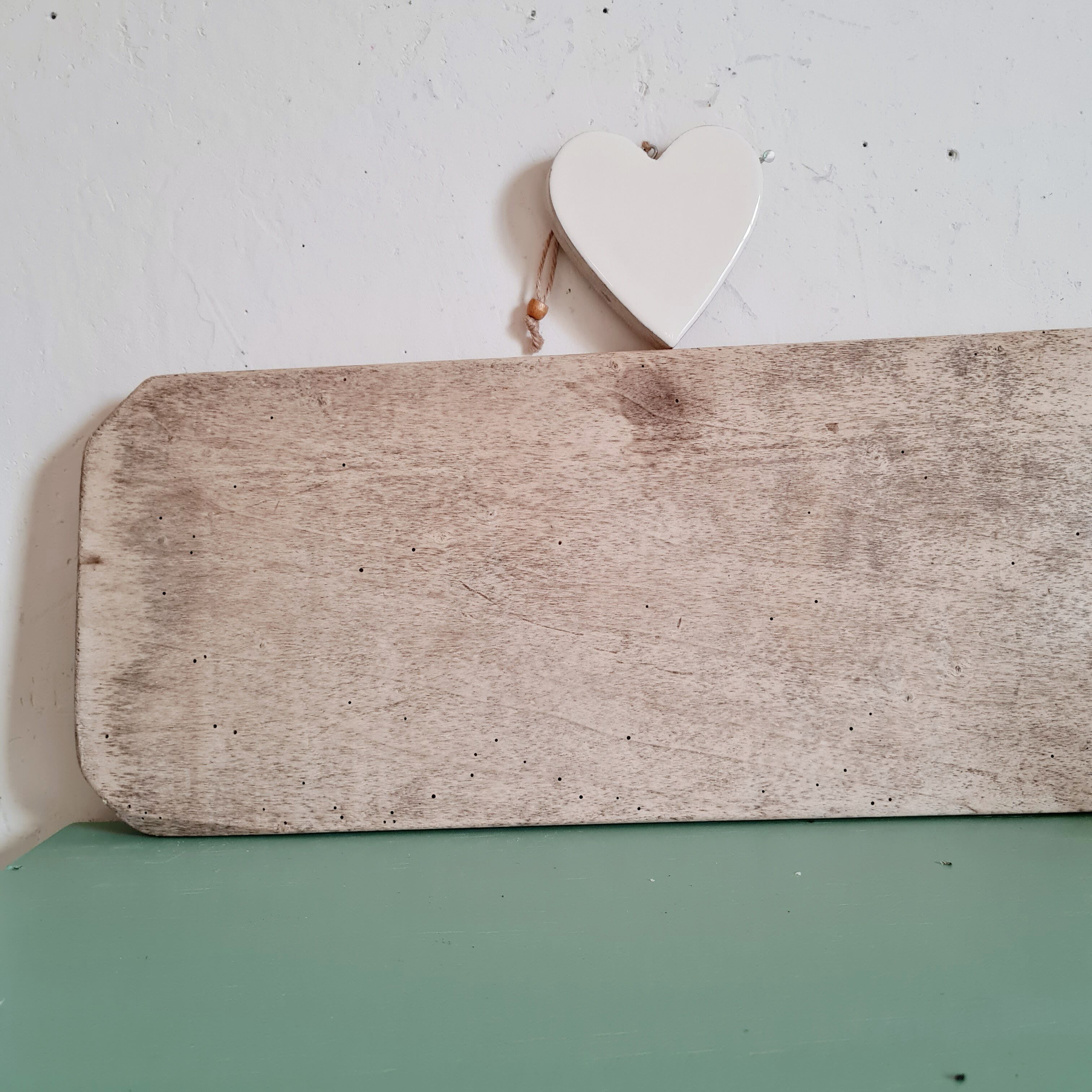 Plat en bois planche en bois patinée