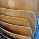 Vintage Casala chair – bent beech – chrome sled base