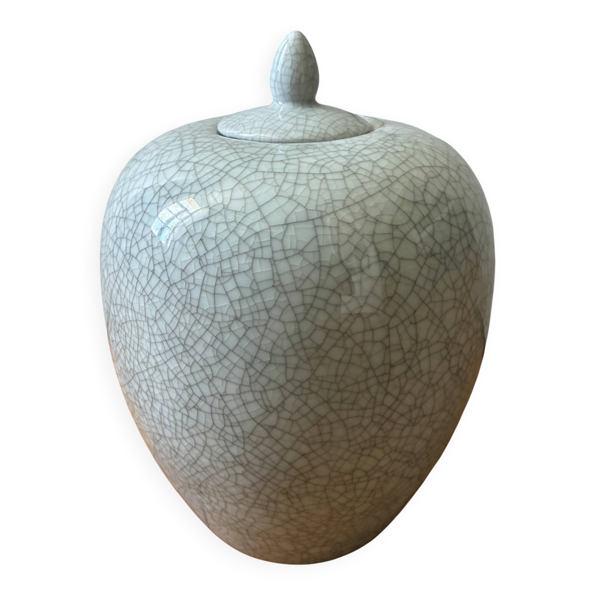 XL ceramic pot with crackle effect