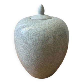 XL ceramic pot with crackle effect